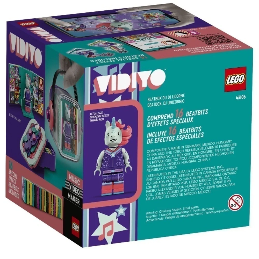 Lego Beat Box music video maker Vidiyo 43106 Unicorn DJ NEW Retired Set!